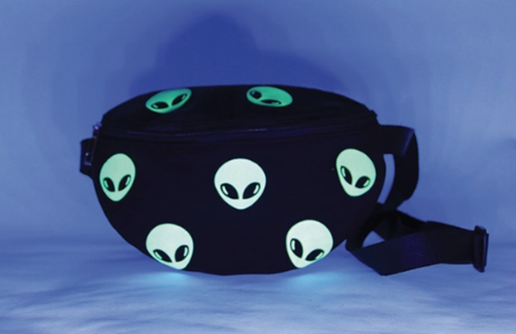 Glow in the Dark Alien Fanny Pack