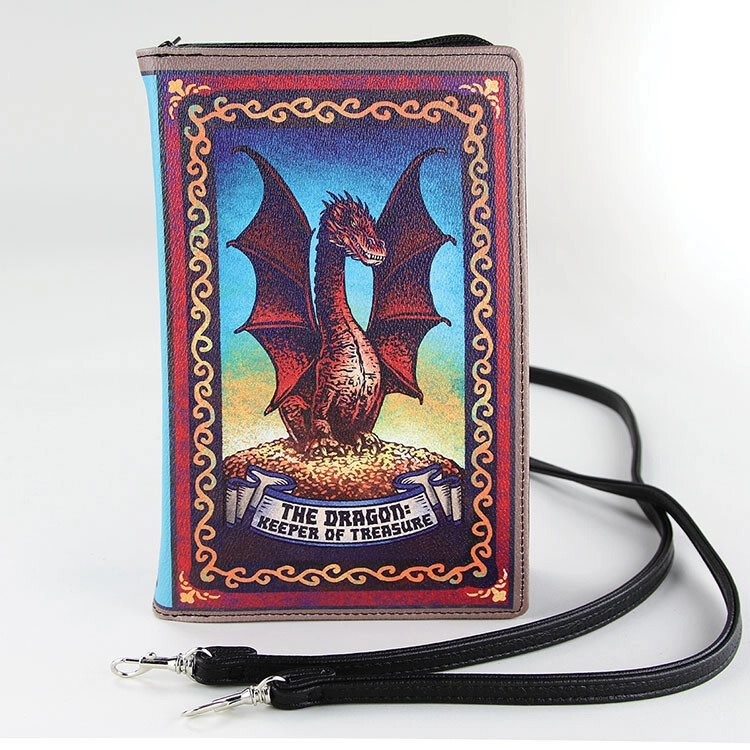 The Dragon Book Clutch Bag In Vinyl