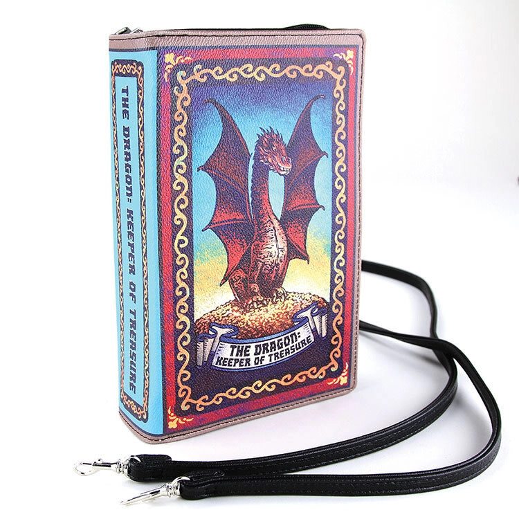 The Dragon Book Clutch Bag In Vinyl