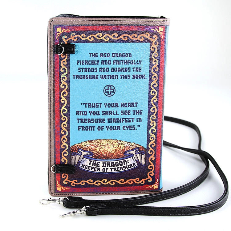 The Dragon Book Clutch Bag In Vinyl