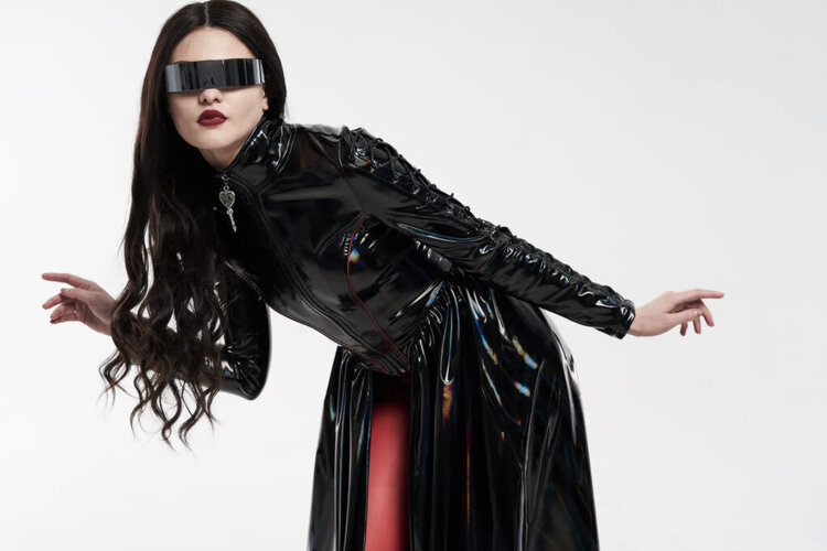 Holographic Cyber Punk Coat