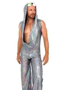 Holographic Disco Jumpsuit