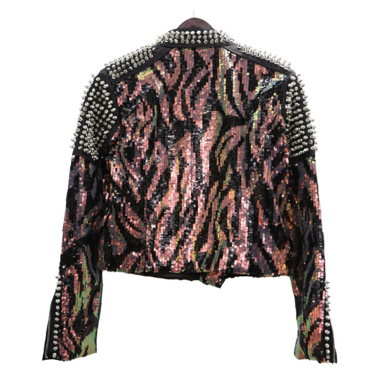 Studded Jacket w/ Sequins