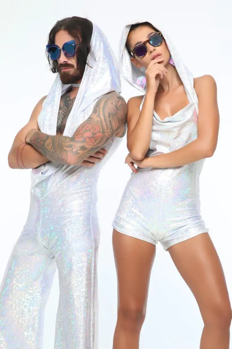 Holographic Disco Jumpsuit