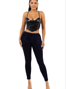 Rhinestone Studded Leggings