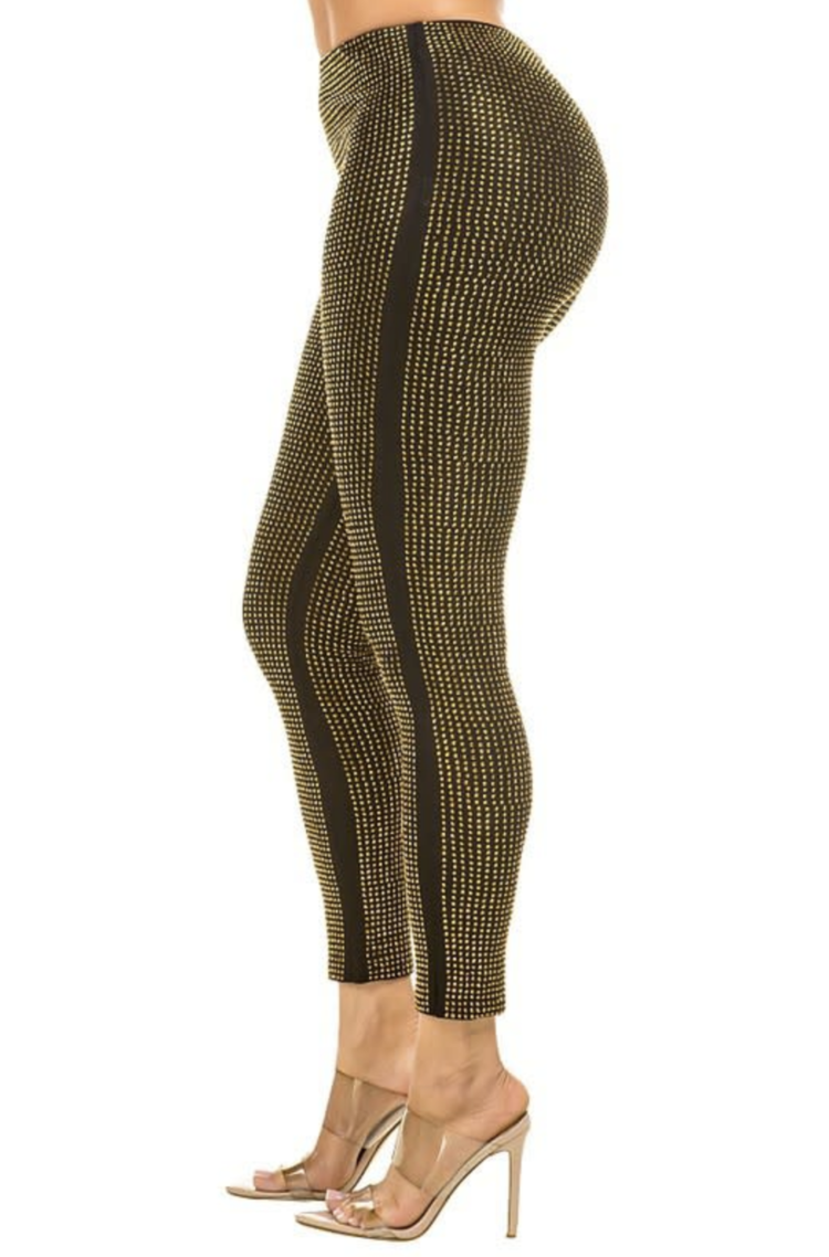 Rhinestone Studded Leggings