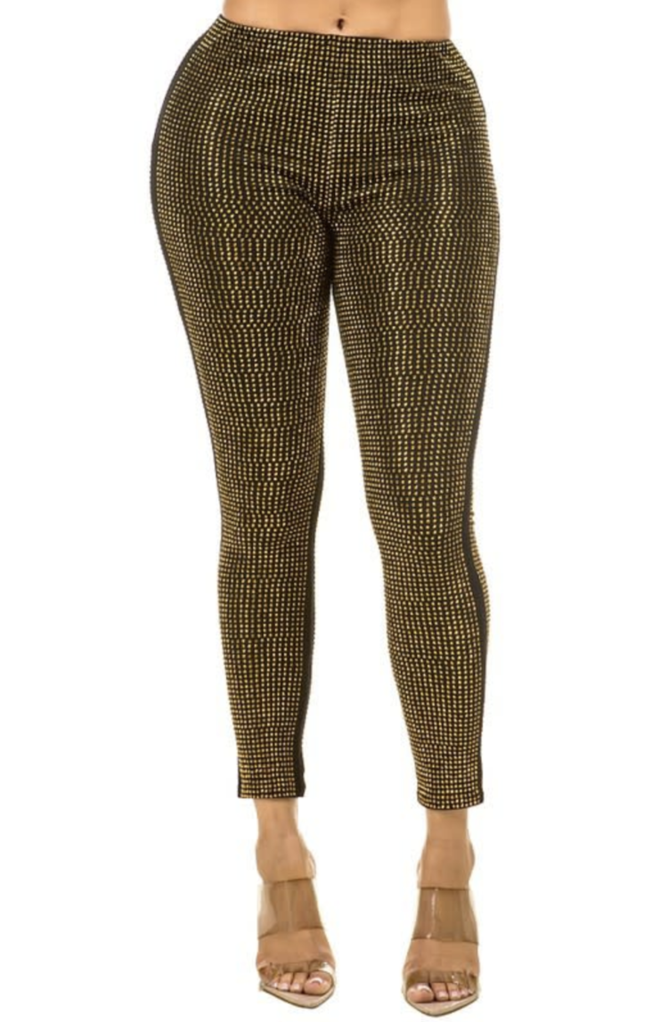 Rhinestone Studded Leggings