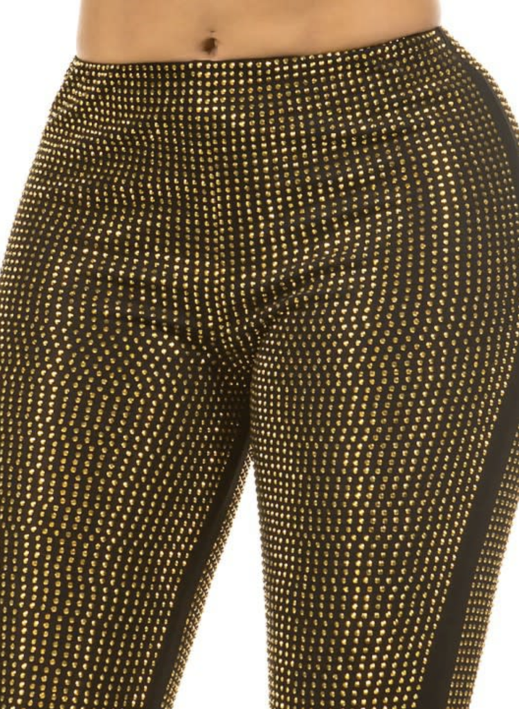 Rhinestone Studded Leggings