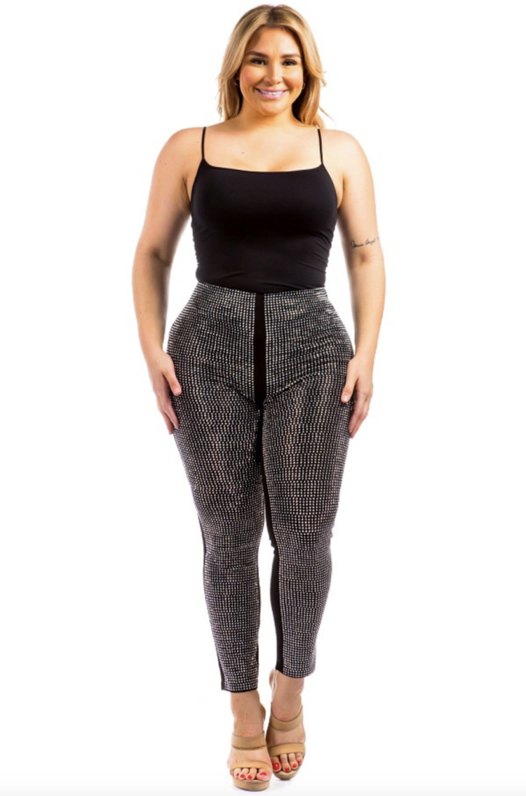 Rhinestone Studded Leggings