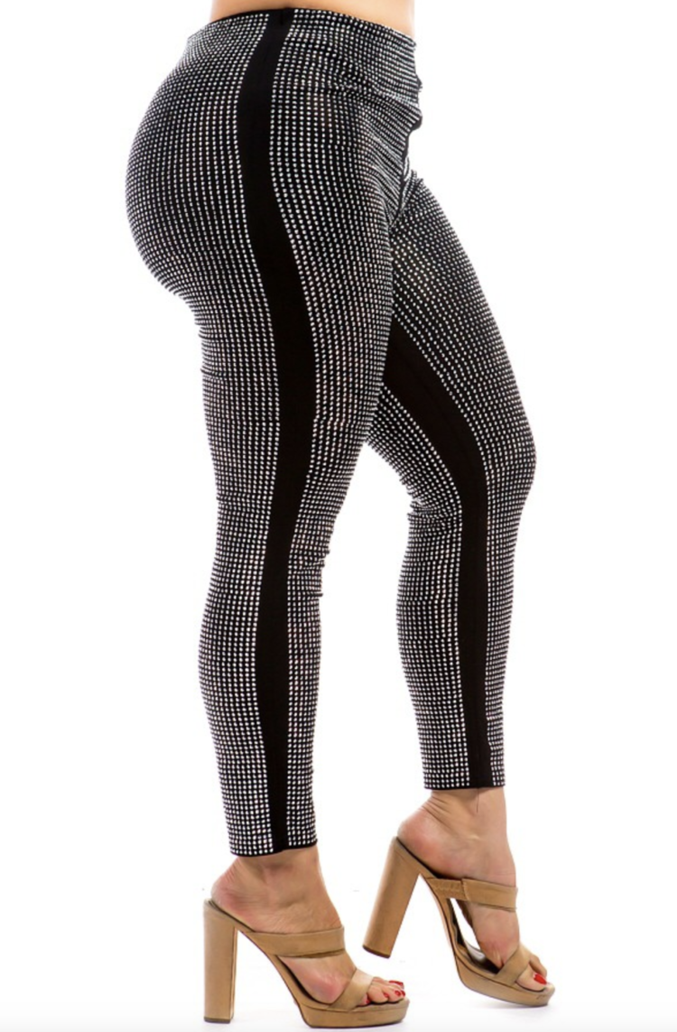 Rhinestone Studded Leggings
