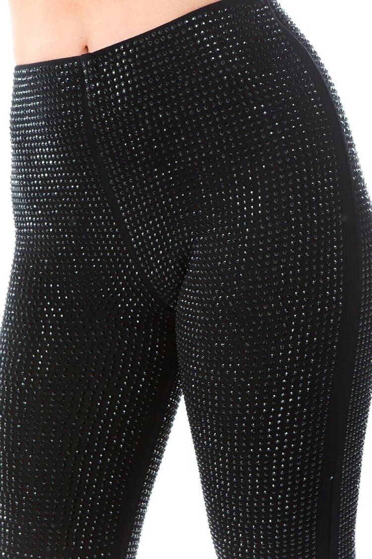 Rhinestone Studded Leggings