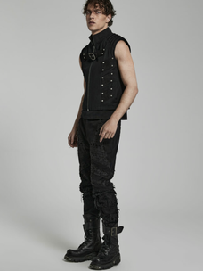 Doomsday Punk Suede Rivet Vest