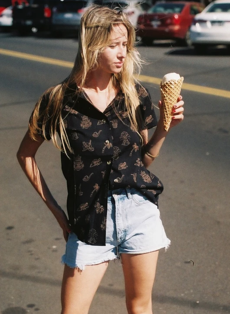 Spicy Noods Button Up Shirt