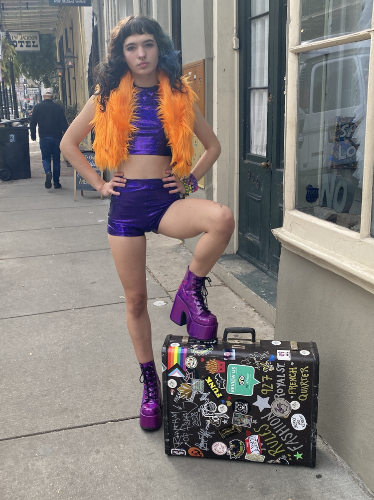 Holographic Roller Girl Hot Pants