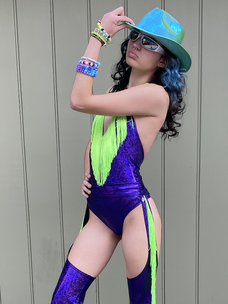 Fringe Benefits Holographic Bodysuit