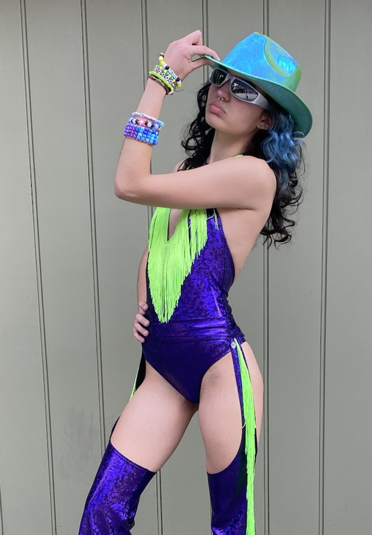 Fringe Benefits Holographic Bodysuit