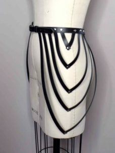 Sonya Strappy Draped Leather Belt