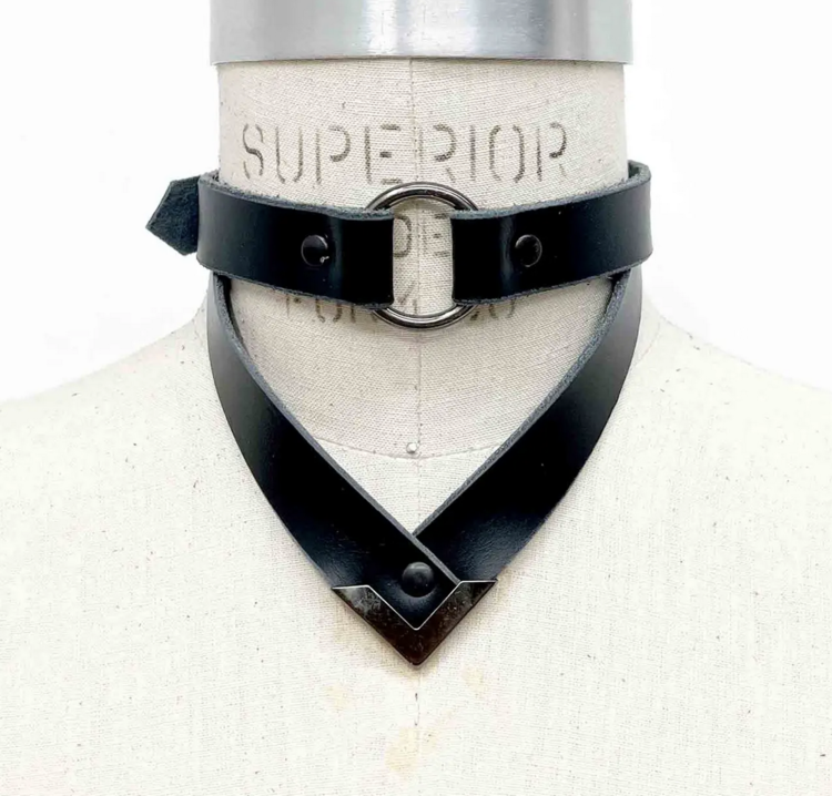 Gunslinger Leather Collar