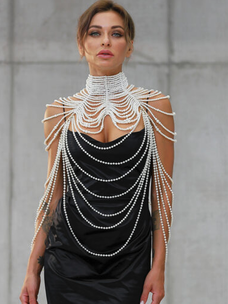 Cleopatra Style Ivory Pearl Body Jewelry