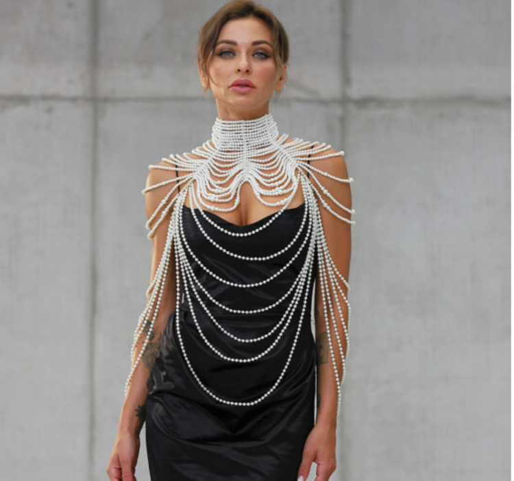 Cleopatra Style Ivory Pearl Body Jewelry