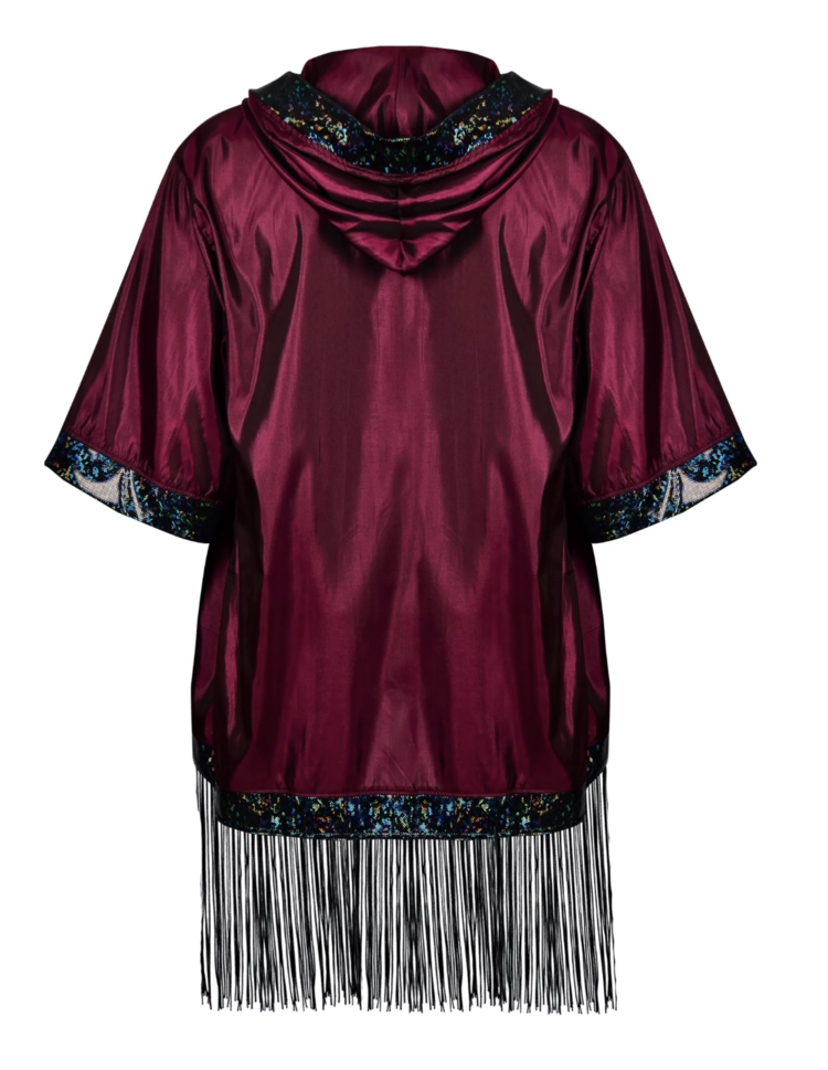 Hooded Iridescent Kimono