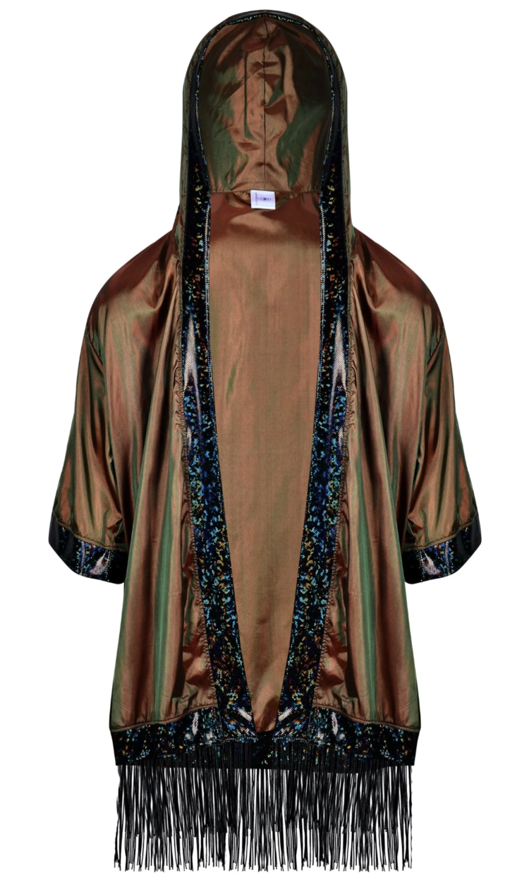 Hooded Iridescent Kimono