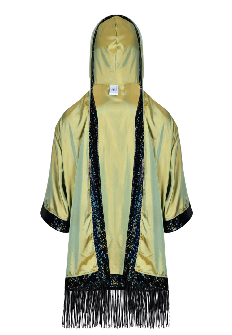 Hooded Iridescent Kimono