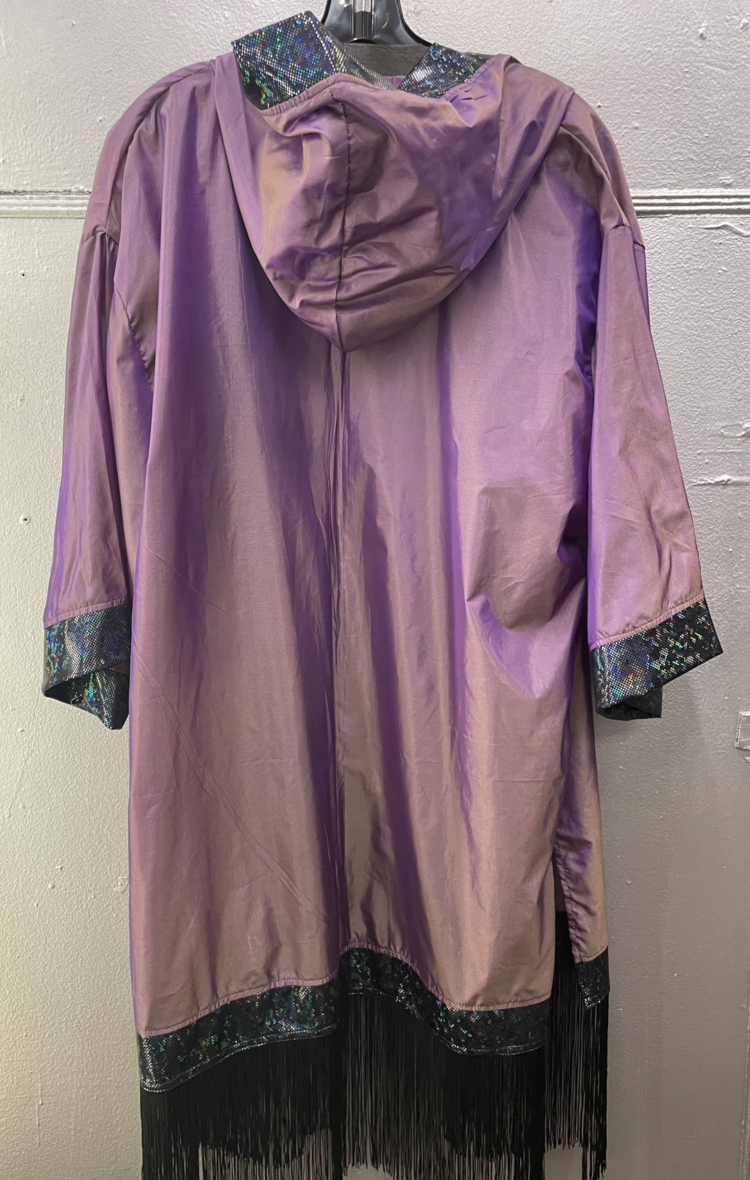Hooded Iridescent Kimono