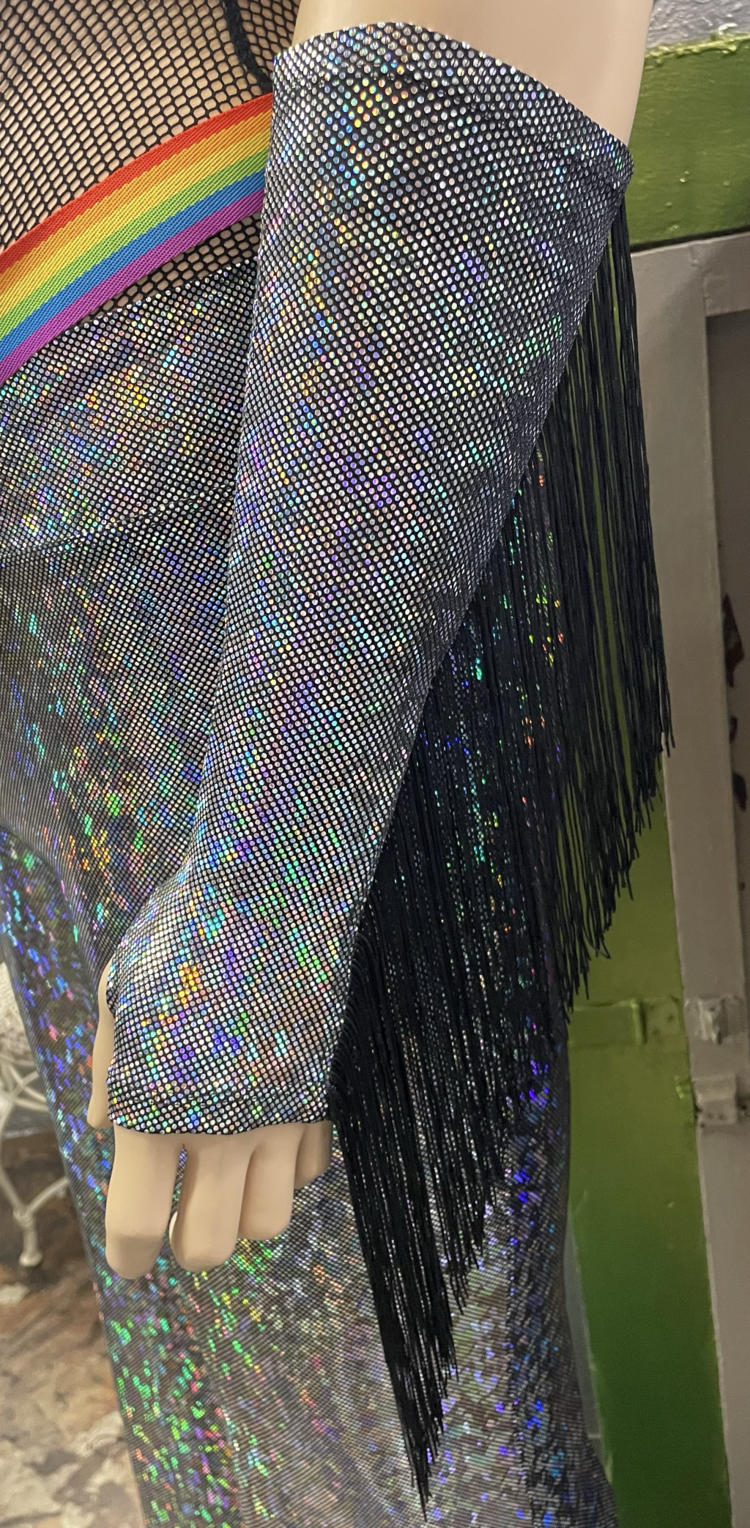 Holographic Fringe Gloves