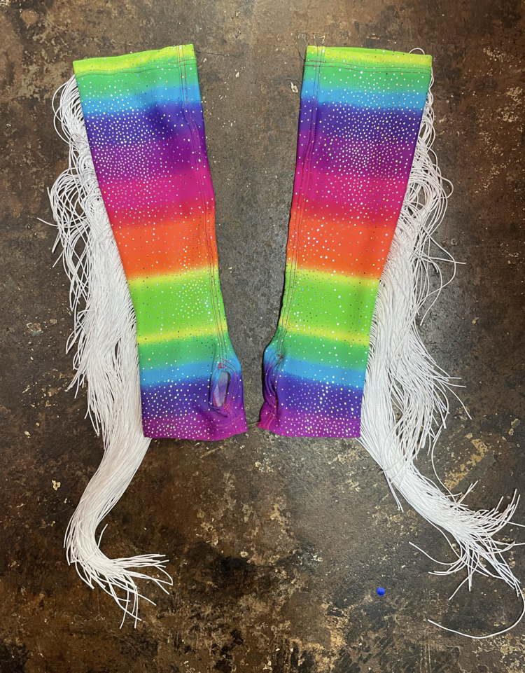 Holographic Fringe Gloves