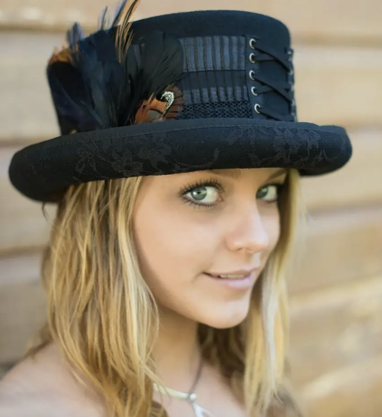 London Lace Steampunk Top Hat