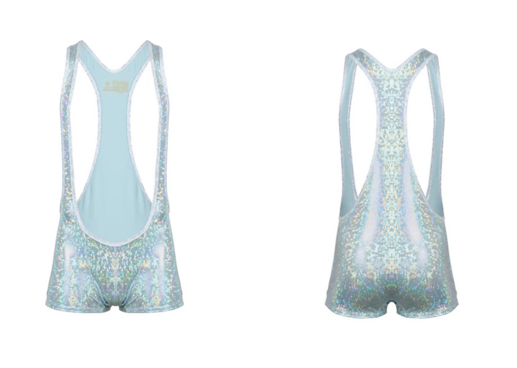 Wrestling Singlet Galactic Glacier/White