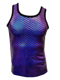 Multi Mermaid Tank Purple