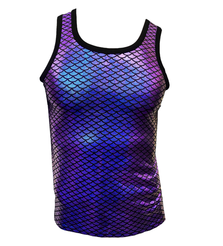 Multi Mermaid Tank Purple