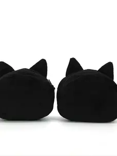 Black Cat Coin Purse with Keychain