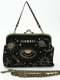 Celestial Kisslock Bag