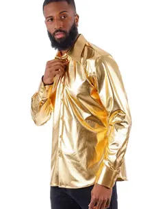 Men's Metallic Long Sleeve Shirt
