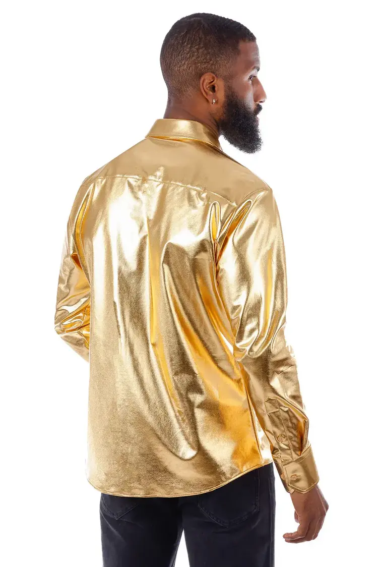 Men's Metallic Long Sleeve Shirt