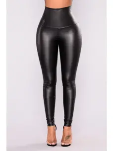 Faux Leather High Waist Leggings