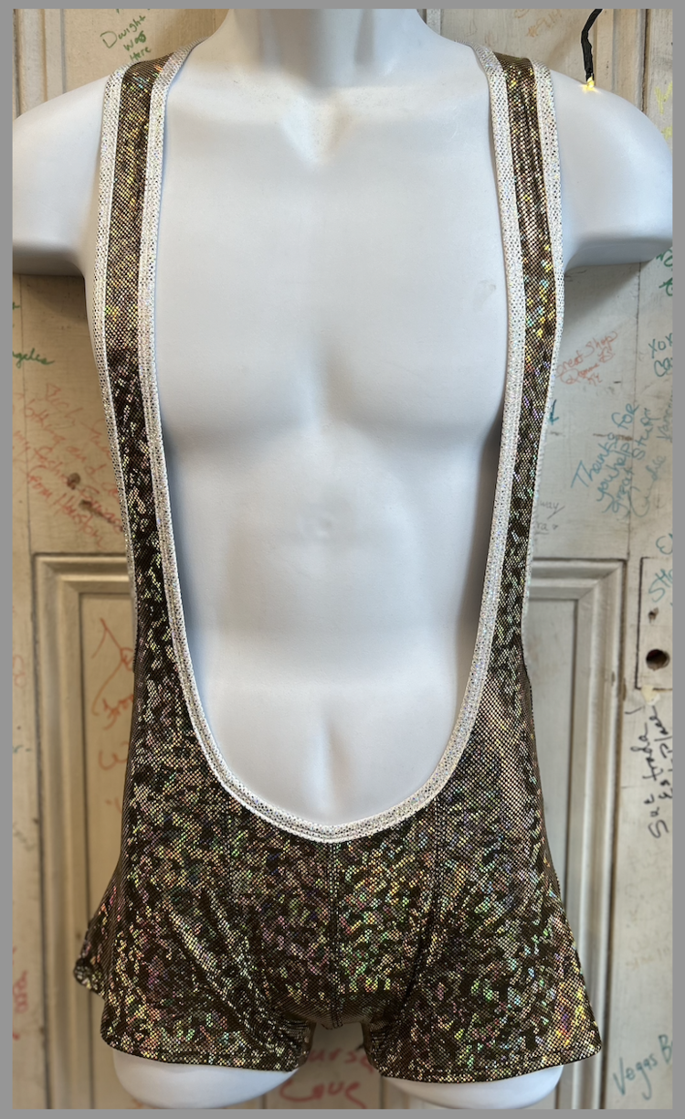 Wrestling Singlet Gold Rush/White