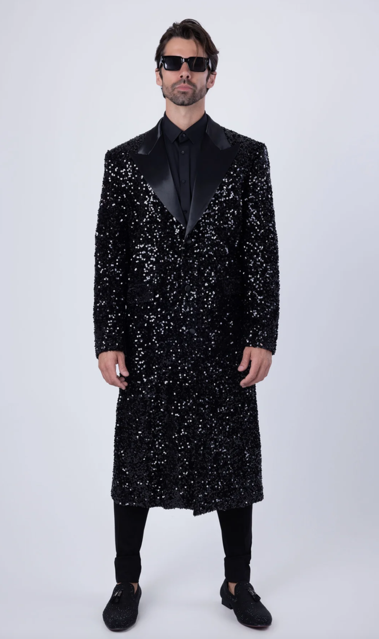 Tovira Sequin Long Coat