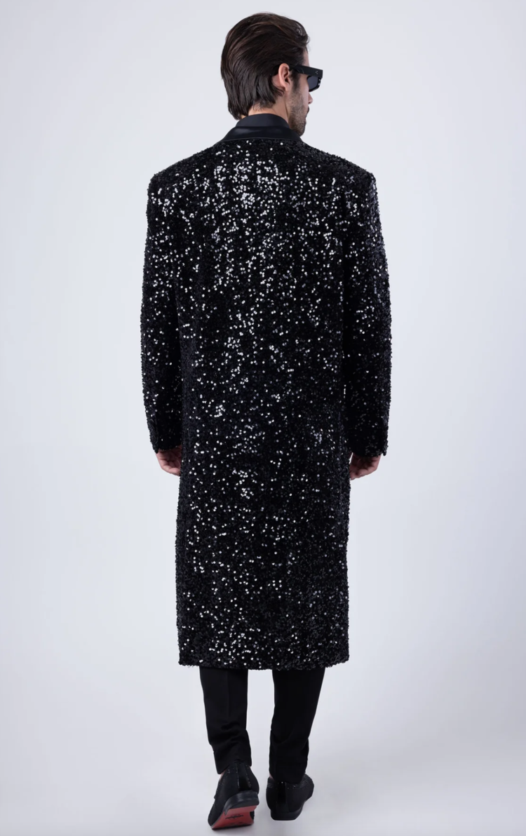 Tovira Sequin Long Coat