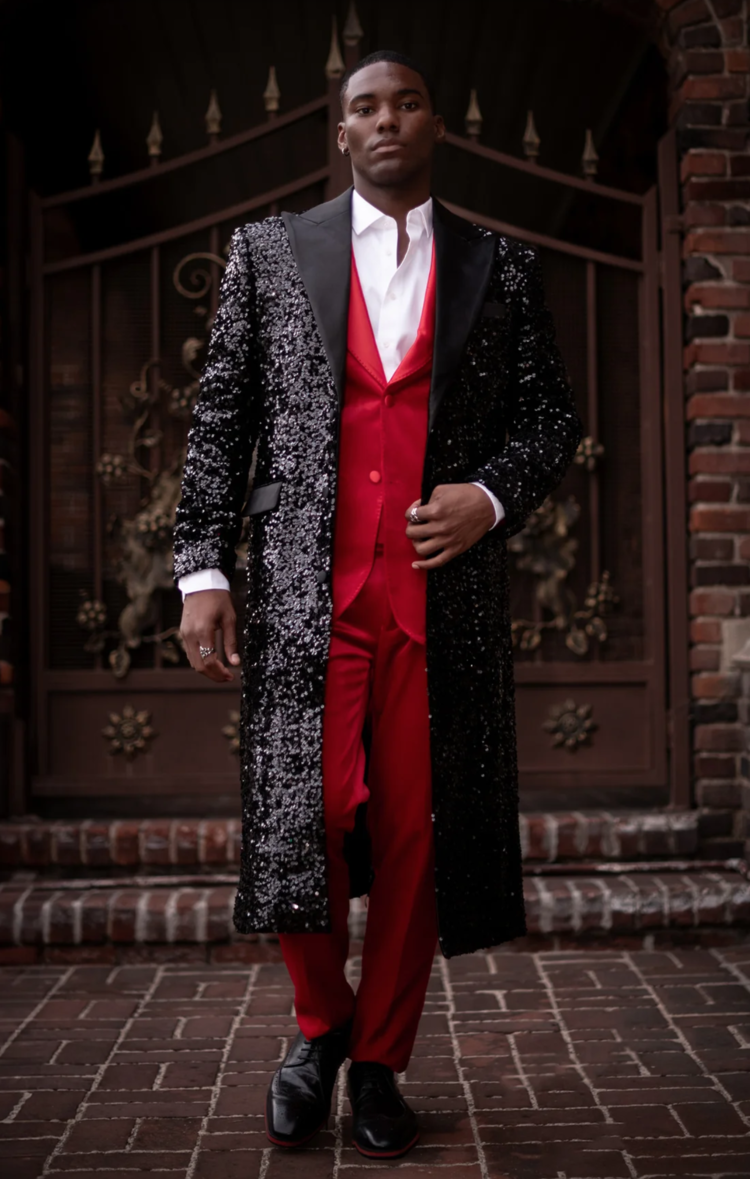 Tovira Sequin Long Coat