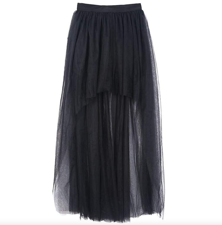 Mesh High Low Tutu Skirt