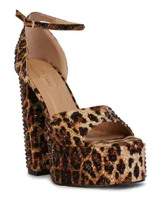 Leopard  Print Platform Heel