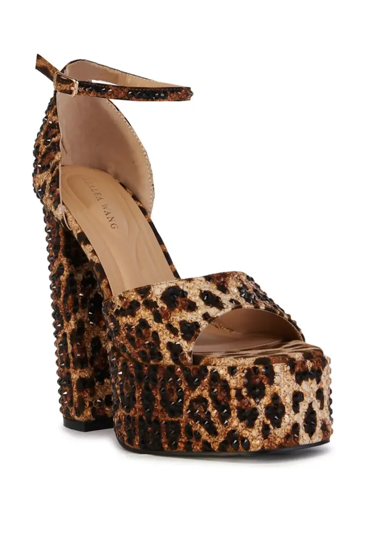 Leopard  Print Platform Heel