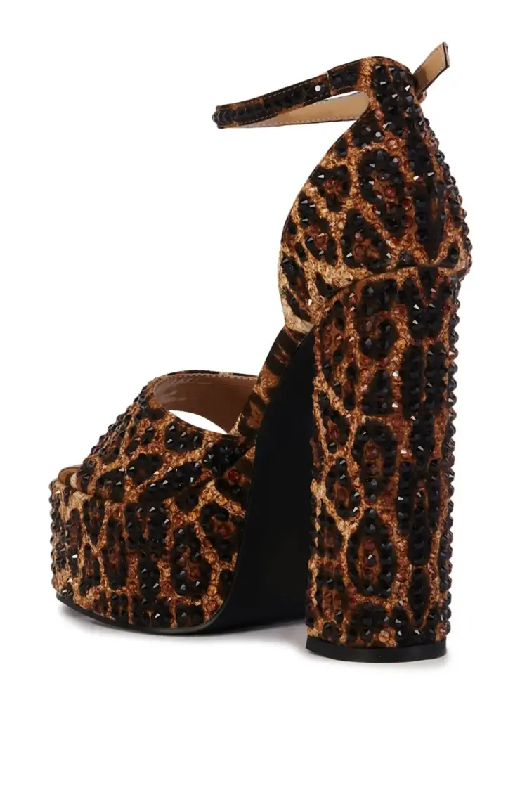 Leopard  Print Platform Heel