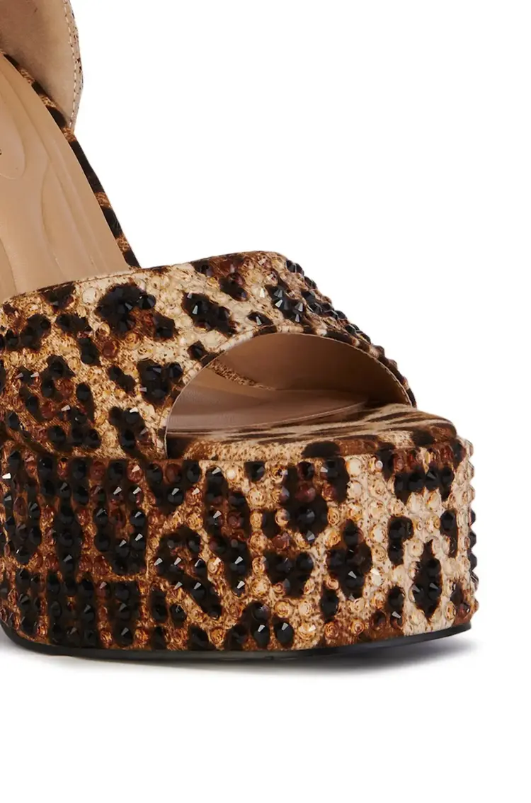 Leopard  Print Platform Heel