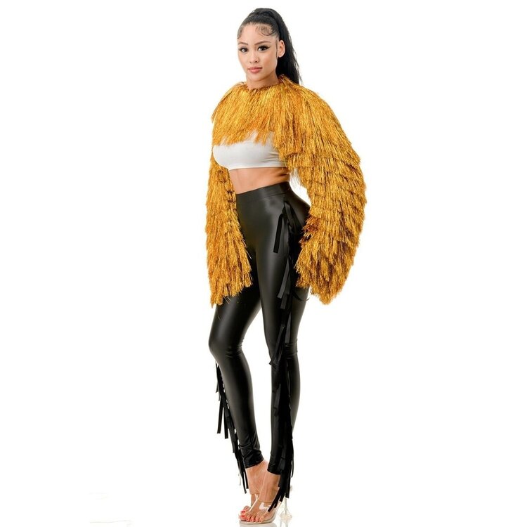Metallic Tinsel Bolero
