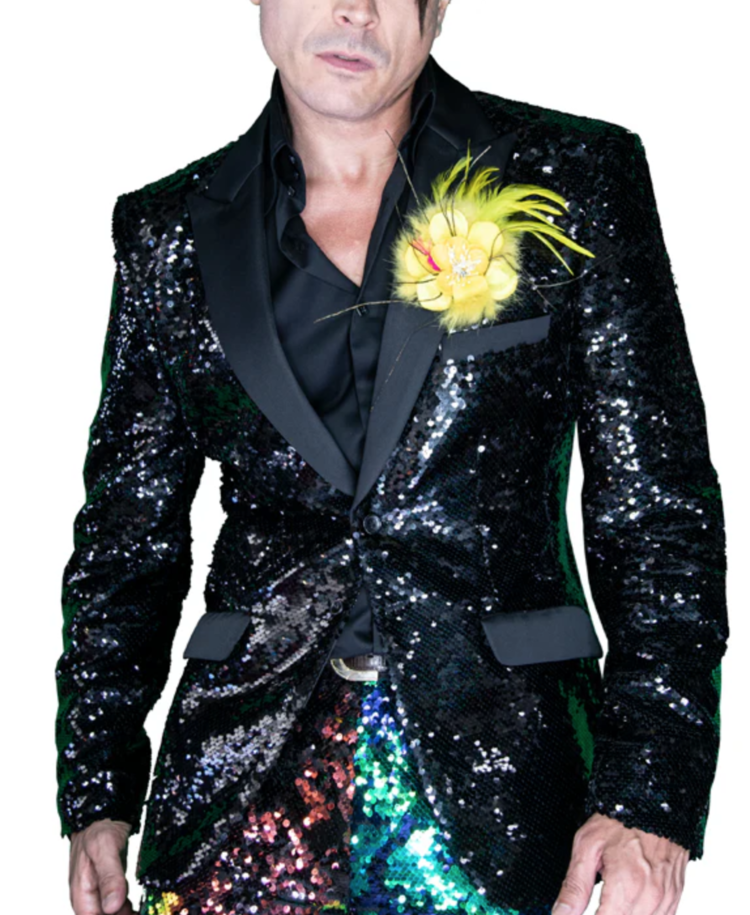 Sequin Tailored Mens Blazer